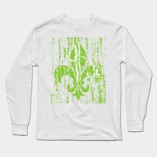 Heraldic lily green Long Sleeve T-Shirt